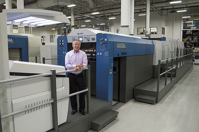 Recondition KBA Rapida 105 5 Color + Coating Offset Machine ...